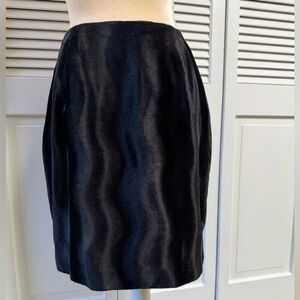 New Vintage Georgiou Black Faux Fur Women's Skirt Size 10 Gorgeous!